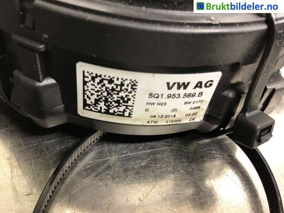 Airbag slepering til VW Tiguan, 2016-2020 (Type II, Fase 1)  (VOLKSWAGEN|5Q1 953 569 B)