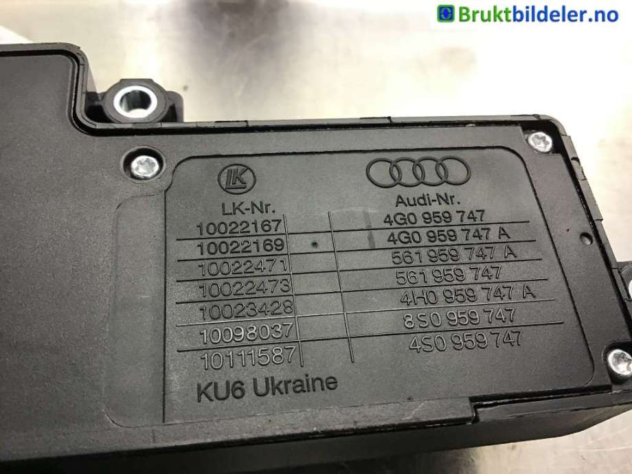 Bryter diverse til VW Tiguan 2016-2020 (Type II, Fase 1)  (VOLKSWAGEN|4G0 959 747|)