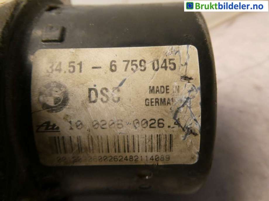 ABS sentral til BMW 3-Serie 1998-2005 (E46) (E46) (BMW|34 51 6 759 045|0206-0026;10;4|)