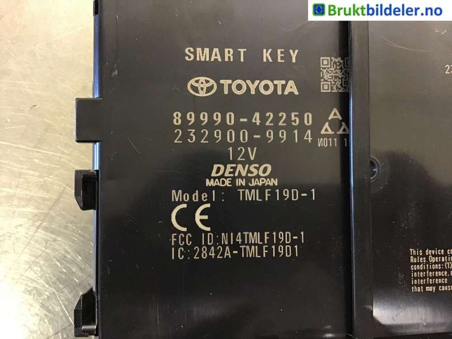 Styreenhet nøkkelfri/keyless til Toyota RAV4, 2019-->> (Type V)  (TOYOTA|89990-42250)
