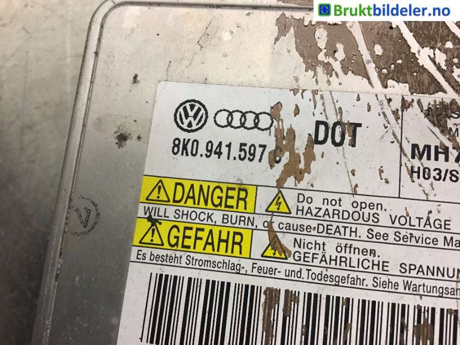Styreenhet xenon/ballast til Audi A4, Allroad, 2009-2016 (Type I) (B8) (B8) (AUDI|8K0 941 597 C)
