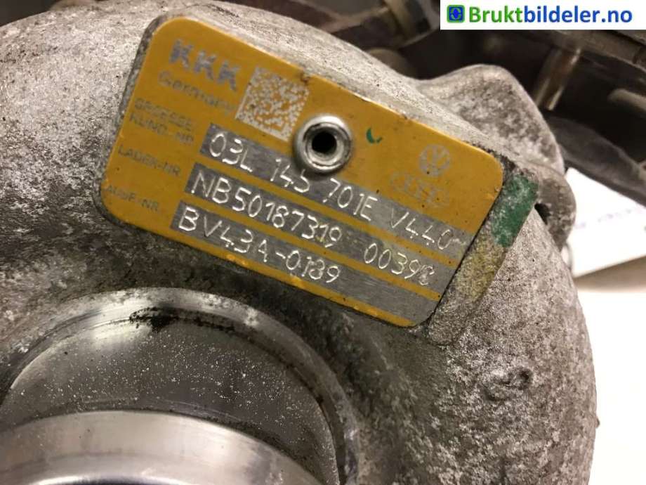 Turbo til Audi A4, Allroad 2009-2016 (Type I) (B8) (B8) (AUDI|03L 145 701 E|BV43A-0189|)