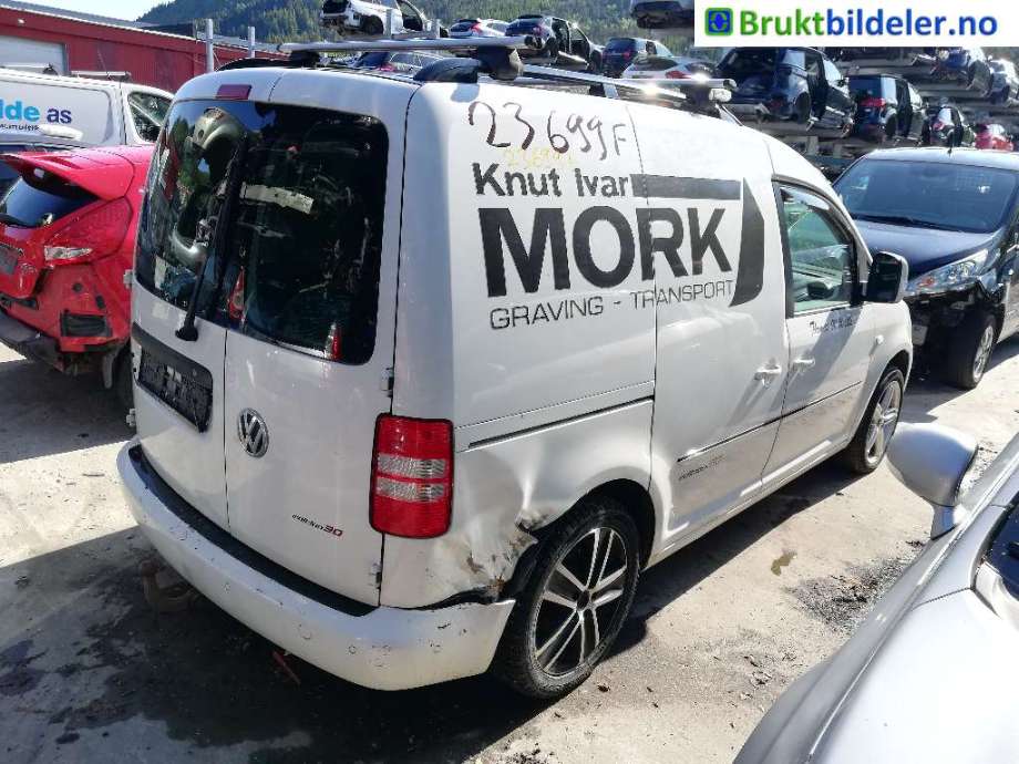 Dør høyre bak varebil til VW Caddy, 2010-2015 (Type III, Fase 2)  (VOLKSWAGEN|)