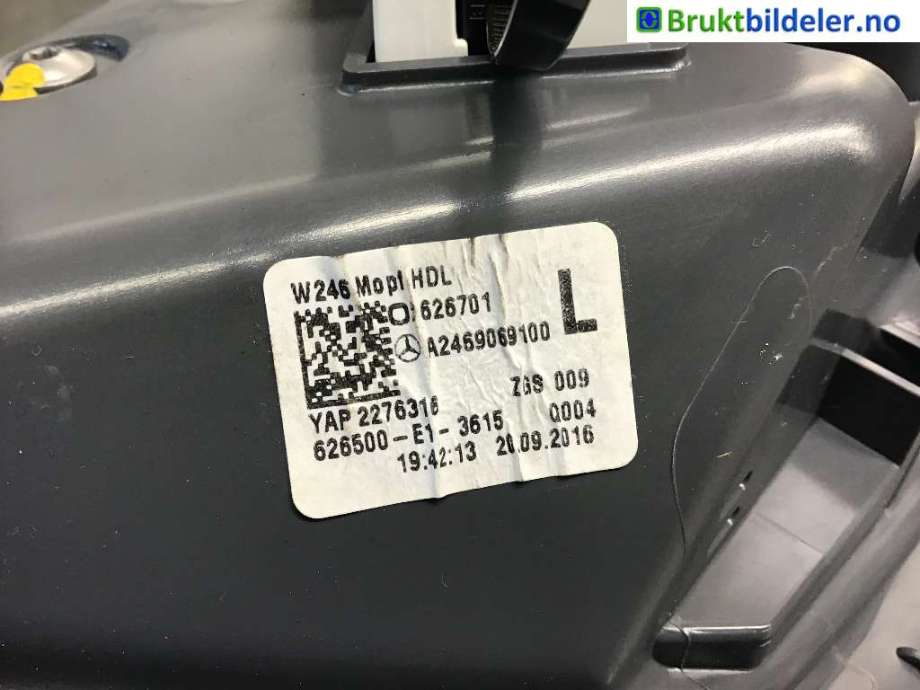 Baklykt venstre indre til Mercedes B-Klasse 2011-2018 (W246) (W246) (MERCEDES|A 246 906 91 00|)