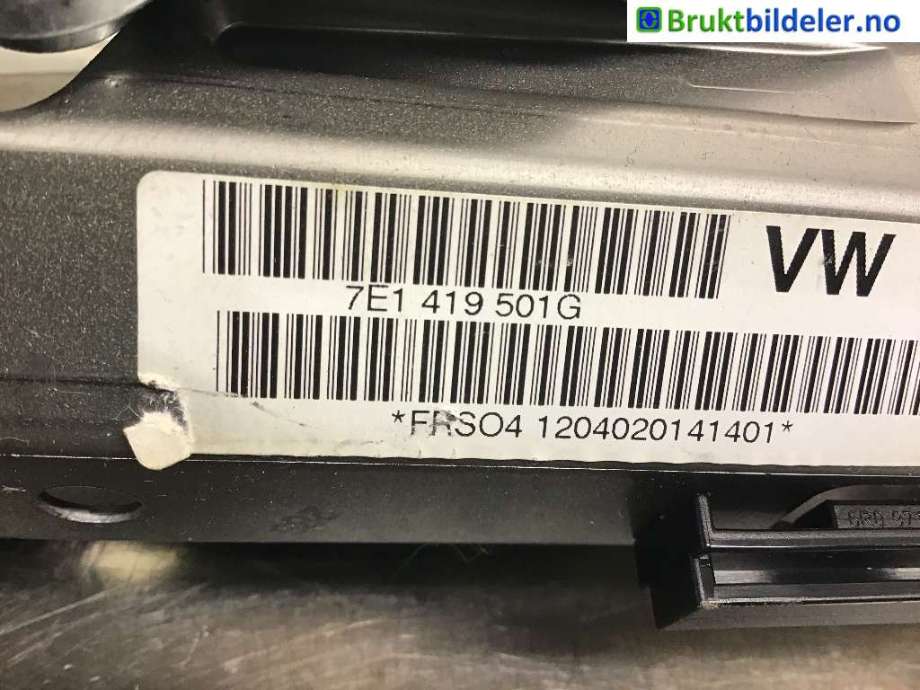 Rattaksel elektrisk servo til VW Transporter / Caravelle, 2009-2015 (Fase 2) (T5) (T5) (VOLKSWAGEN|7E1 419 501)