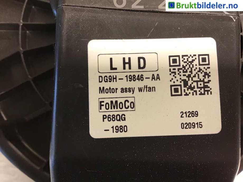 Varmeapparat motor til Ford Mondeo, 2014-2019 (Type V, Fase 1)  (FORD|DG9H-19846-AA)