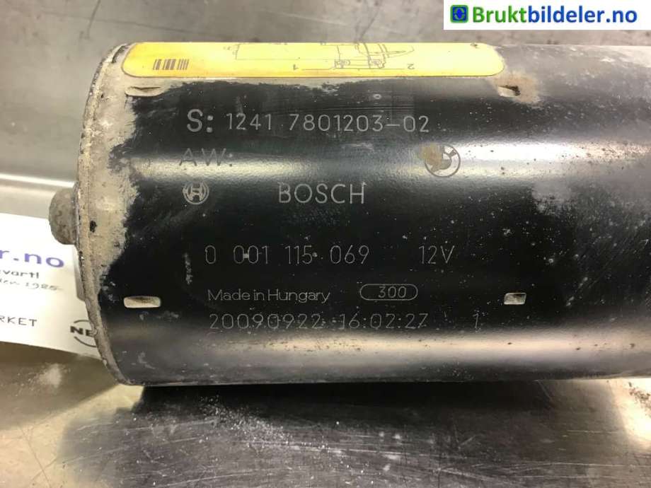 Starter diesel til BMW 3-Serie 2005-2011 (E90/E91/E92/E93) (E90/E91/E92/E93) (BMW|7801203-02|0 001 115 069|)