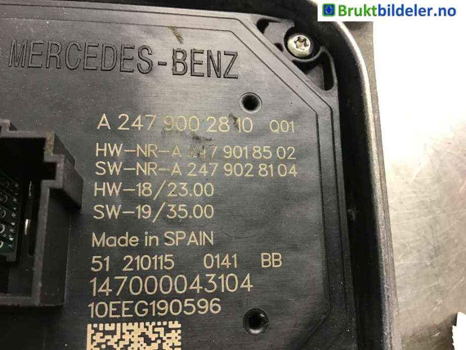 Styreenhet xenon/ballast til Mercedes EQC, 2019-->>  (MERCEDES|A 247 900 28 10)