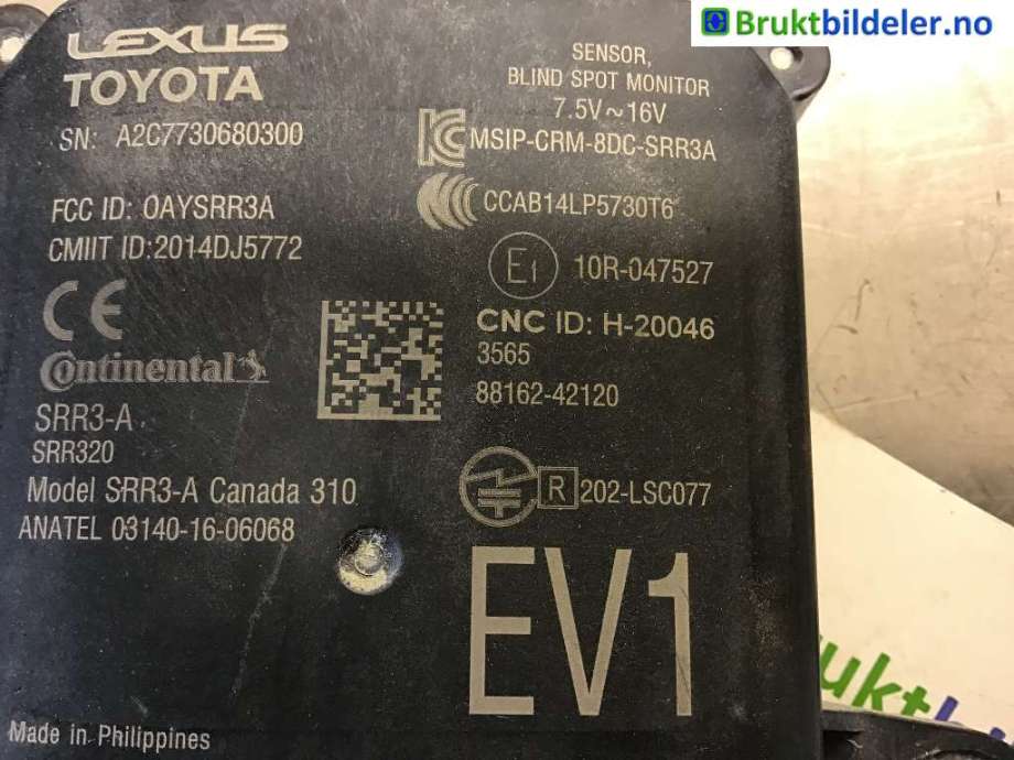 Sensor diverse til Toyota RAV4, 2019-->> (Type V)  (TOYOTA|88162-42120)