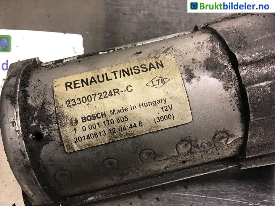 Starter til Nissan Qashqai 2014-2021 (Type II)  (NISSAN|233007224R|0 001 170 605|)