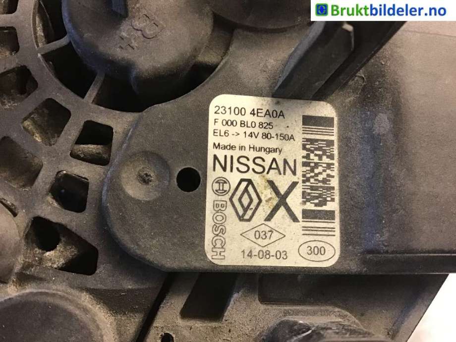 Dynamo til Nissan Qashqai, 2014-2021 (Type II) (NISSAN|23100 3EA0A)
