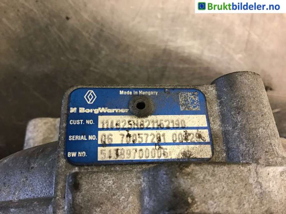 Turbo til Nissan Qashqai 2014-2021 (Type II)  (NISSAN|1441100Q3C|)