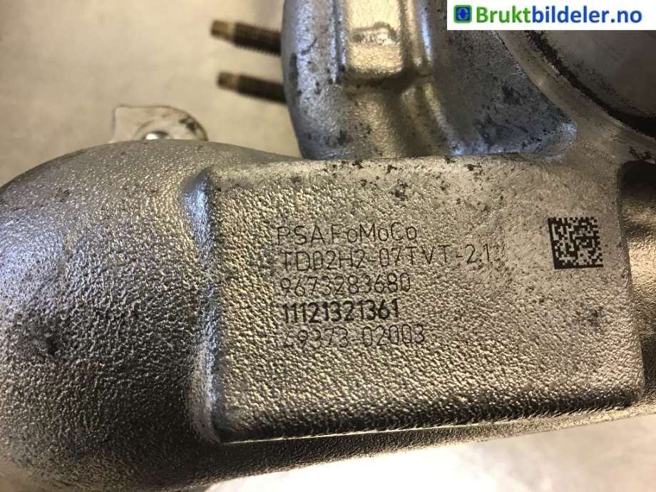Turbo til Citroën C3 2010-2016 (Type II)  (CITROEN|96 732 836 80|)