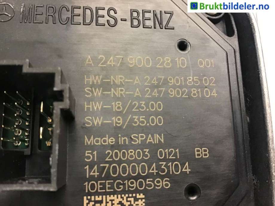 Styreenhet xenon/ballast til Mercedes EQC, 2019-->>  (MERCEDES|A 247 900 28 10)