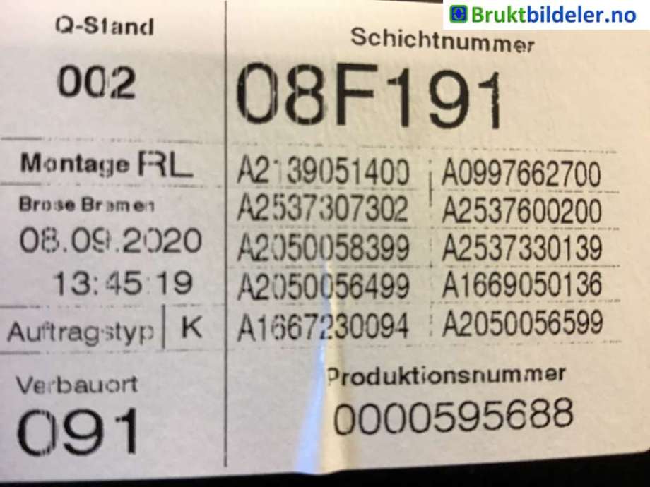 Ruteheis til Mercedes EQC, 2019-->>  (MERCEDES|A 253 730 81 02)