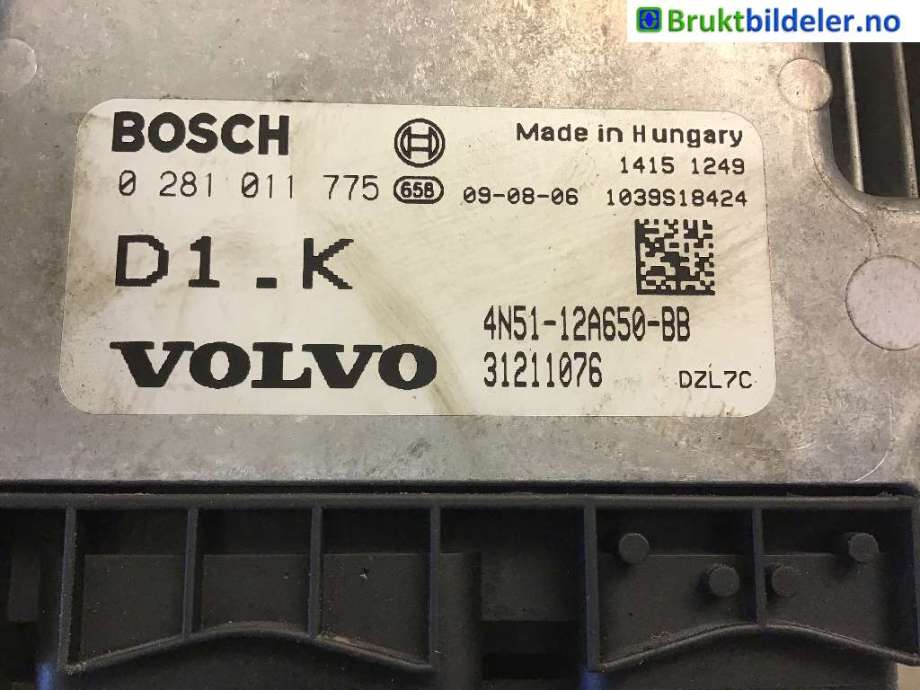 Styreenhet motor til Volvo V50, 2007-2012 (Fase 2)  (VOLVO|4N51-12A650-BB)