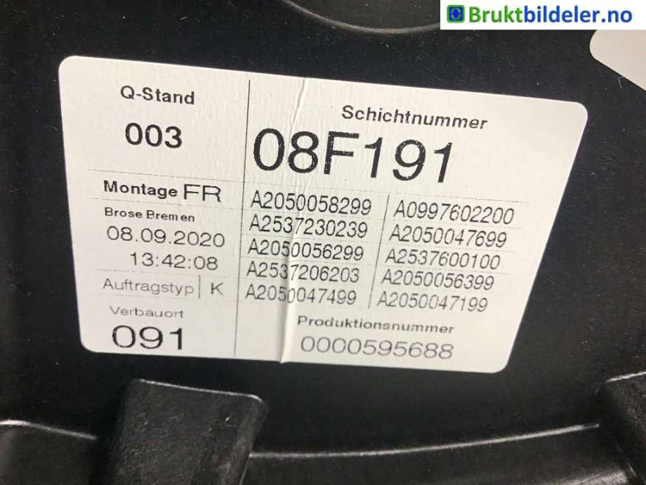 Ruteheis til Mercedes EQC 2019-->>  (MERCEDES|A 253 720 66 03||A 205 005 82 99)