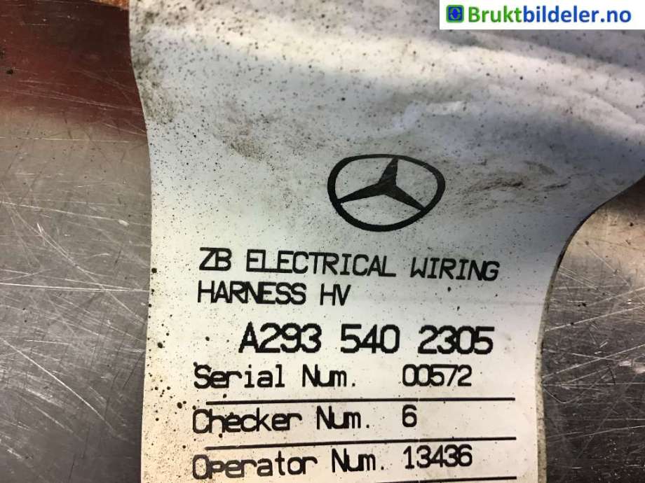Kabel høy volt (HV) hybrid til Mercedes EQC 2019-->>  (MERCEDES|A 293 540 23 05|)