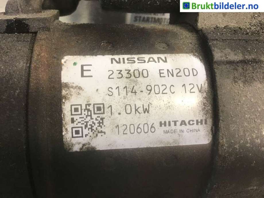 Starter til Nissan Qashqai 2010-2014 (Type I, Fase 2) (NISSAN|23300EN21A|23300 EN20D|)