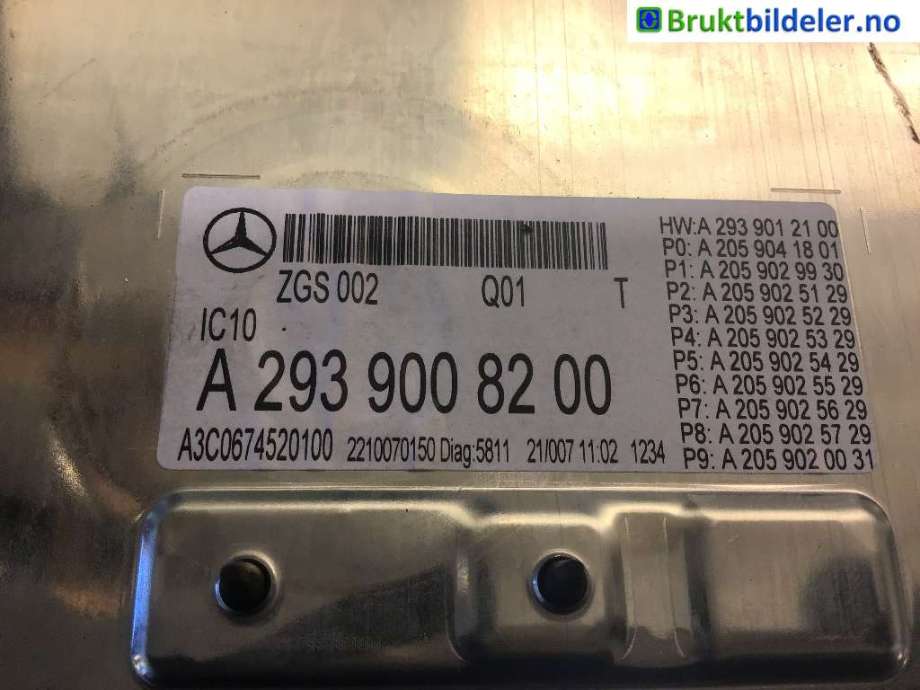 Styreenhet diverse til Mercedes EQC, 2019-->>  (MERCEDES|A 293 900 82 00)