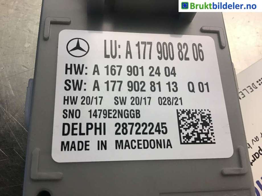 Styreenhet comfort (BCM) til Mercedes EQC, 2019-->>  (MERCEDES|A 177 900 82 06)