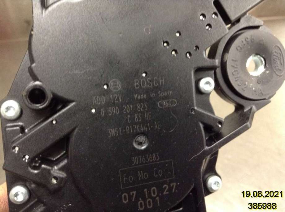 Viskermotor bakrute til Ford Mondeo 2007-2010 (Type IV, Fase 1)  (FORD|3M51-R17K441-AE|0 390 201 823|)