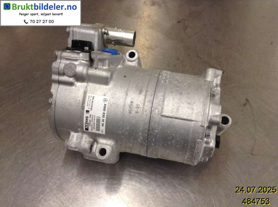 Aircondition kompressor til Mercedes EQC, 2019-->>  (MERCEDES|A 000 830 32 04)