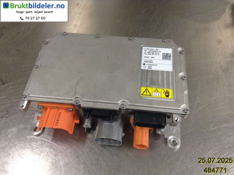 Batterilader (OBC - On Board Charger) til Mercedes EQC, 2019-->>  (MERCEDES|A0009009824)