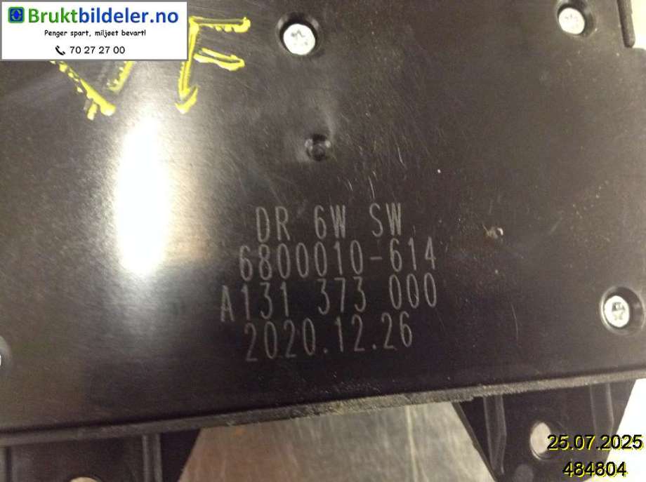 Bryter diverse til XPeng G3 2021-->>  (XPENG||A131 373 000|6800010-614)