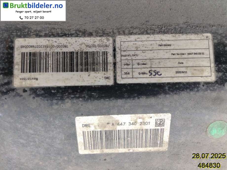 Batteripakke elbil til Mercedes EQV 2020-->> (W447) (W447) (MERCEDES|A 447 340 23 01||A 447 340 84 01)