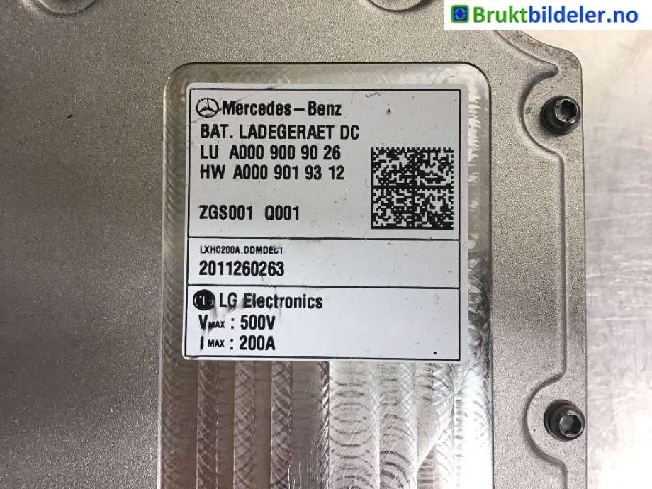 Batterilader (OBC - On Board Charger) til Mercedes EQC 2019-->>  (MERCEDES|A0009009026|)