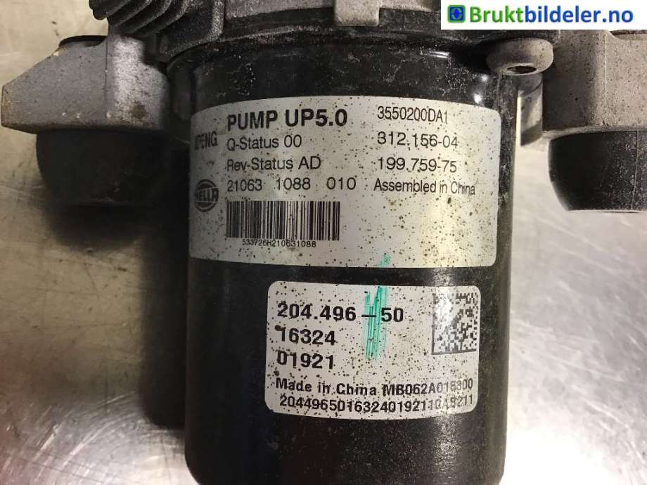 Vakuumpumpe til XPeng G3 2021-->>  (XPENG|3550200DA1|)