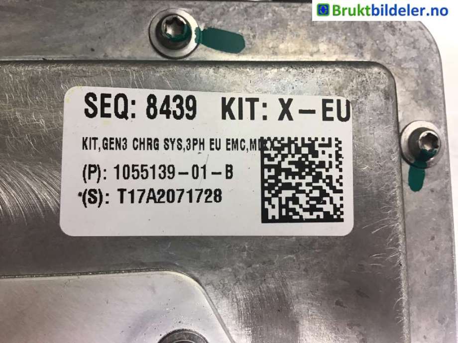 Batterilader (OBC - On Board Charger) til Tesla Model X, 2016-->>  (TESLA|1055139-01-B)