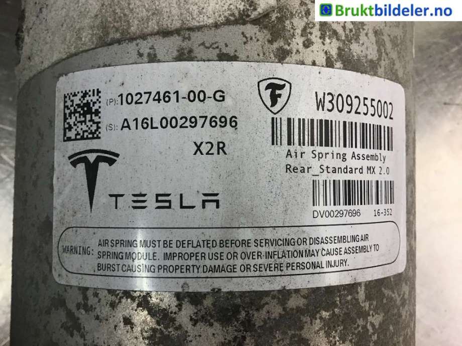 Fjærbein venstre bak til Tesla Model X 2016-->>  (TESLA|1027461-00-G|)