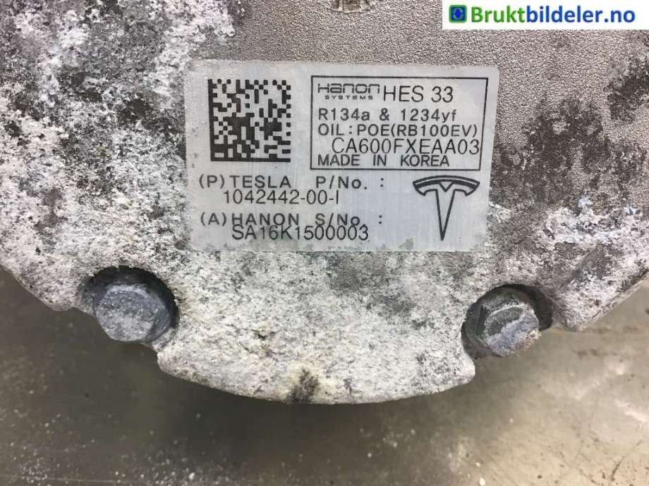 Aircondition kompressor til Tesla Model X 2016-->>  (TESLA|1042442-00-I|)