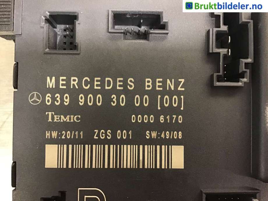 Styreenhet dør venstre foran til Mercedes Vito/Viano 2010-2014 (Fase 2) (W639) (W639) (MERCEDES|A 639 900 30 00 (00)|)