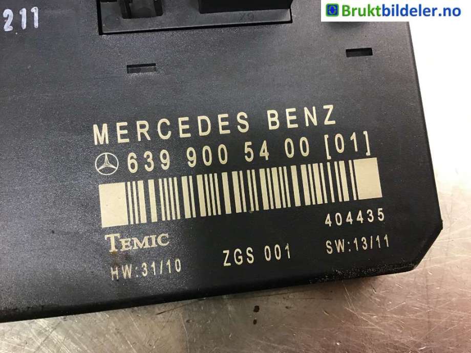 Sikringsboks til Mercedes Vito/Viano 2010-2014 (Fase 2) (W639) (W639) (MERCEDES|A 639 545 08 01||639 900 54 00)
