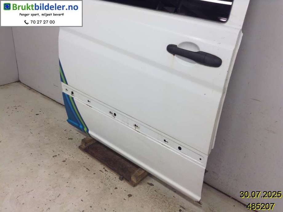 Dør høyre skyvedør til Mercedes Vito/Viano 2010-2014 (Fase 2) (W639) (W639) (MERCEDES|A 639 730 20 05||A 639 730 30 05)