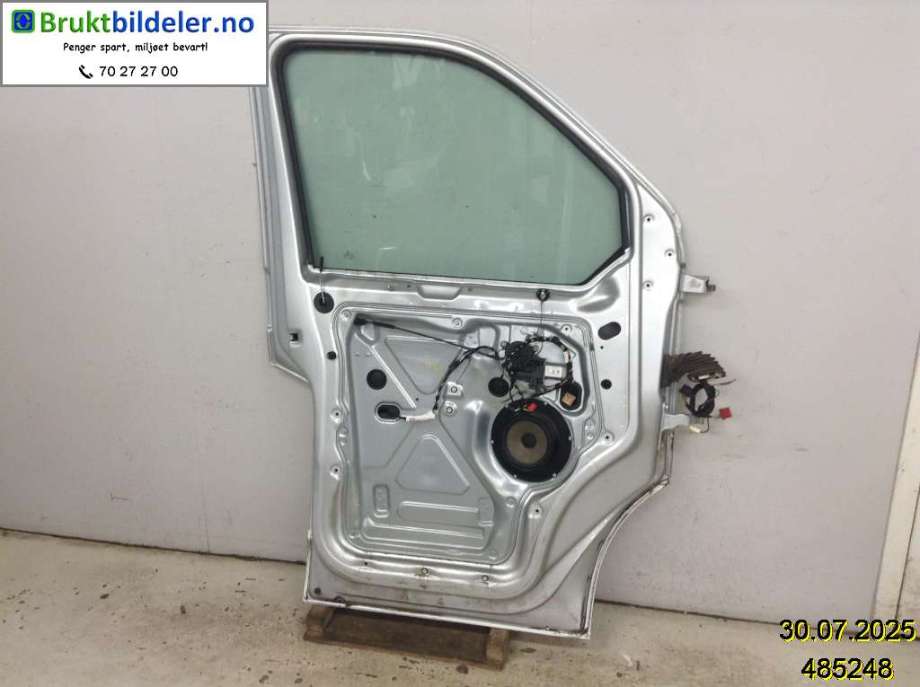 Dør venstre 2dørs til VW Transporter / Caravelle 2009-2015 (Fase 2) (T5) (T5) (VOLKSWAGEN|7LA 831 055||7LA 831 055 B)