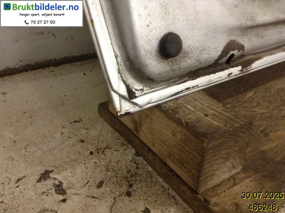 Dør venstre 2dørs til VW Transporter / Caravelle 2009-2015 (Fase 2) (T5) (T5) (VOLKSWAGEN|7LA 831 055||7LA 831 055 B)