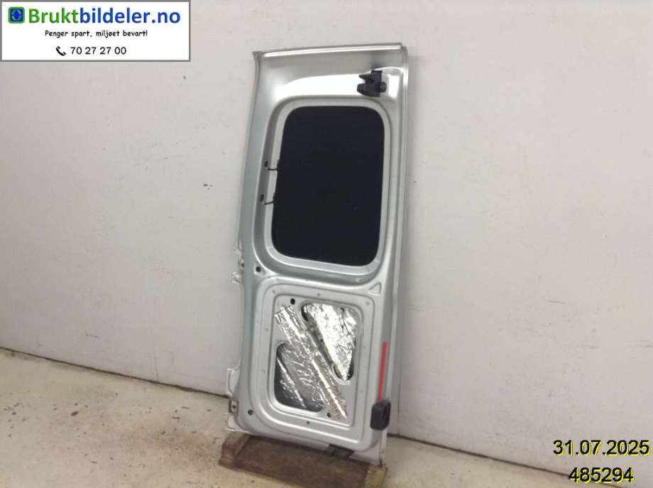 Dør høyre bak varebil til VW Caddy 2010-2015 (Type III, Fase 2)  (VOLKSWAGEN|2K0 827 092 G|)