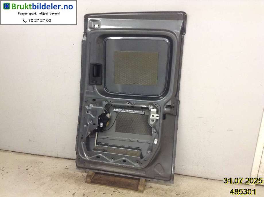 Dør høyre skyvedør til VW Caddy 2010-2015 (Type III, Fase 2)  (VOLKSWAGEN|2K3 843 108||2K3 843 108 B)