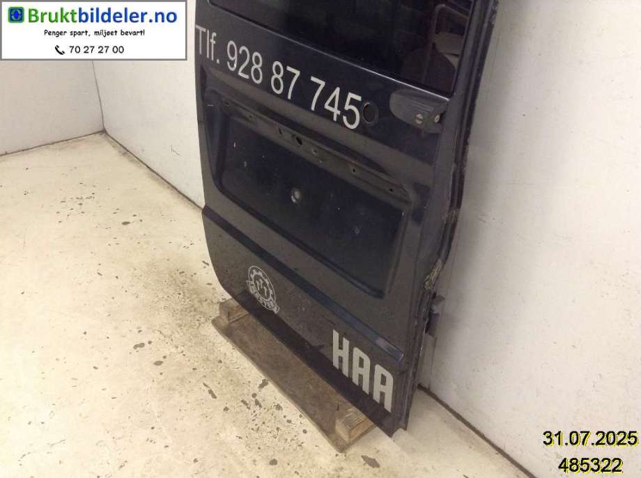 Dør venstre bak varebil til Mercedes Vito/Viano 2004-2010 (Fase 1) (W639) (W639) (MERCEDES|A 639 740 31 02|)