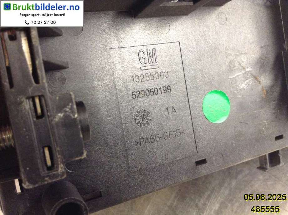 Sikringsboks til Opel Insignia A 2014-2017  (OPEL|13255300|)