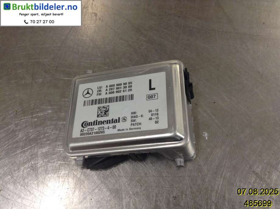 Sensor radar til Mercedes EQV 2020-->> (W447) (W447) (MERCEDES|A0009009005|A2C7371273400|)