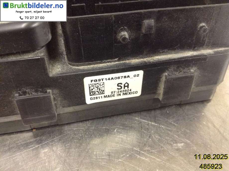 Sikringsboks til Ford Mondeo 2014-2019 (Type V, Fase 1)  (FORD|FG9T-14A067-SA|)