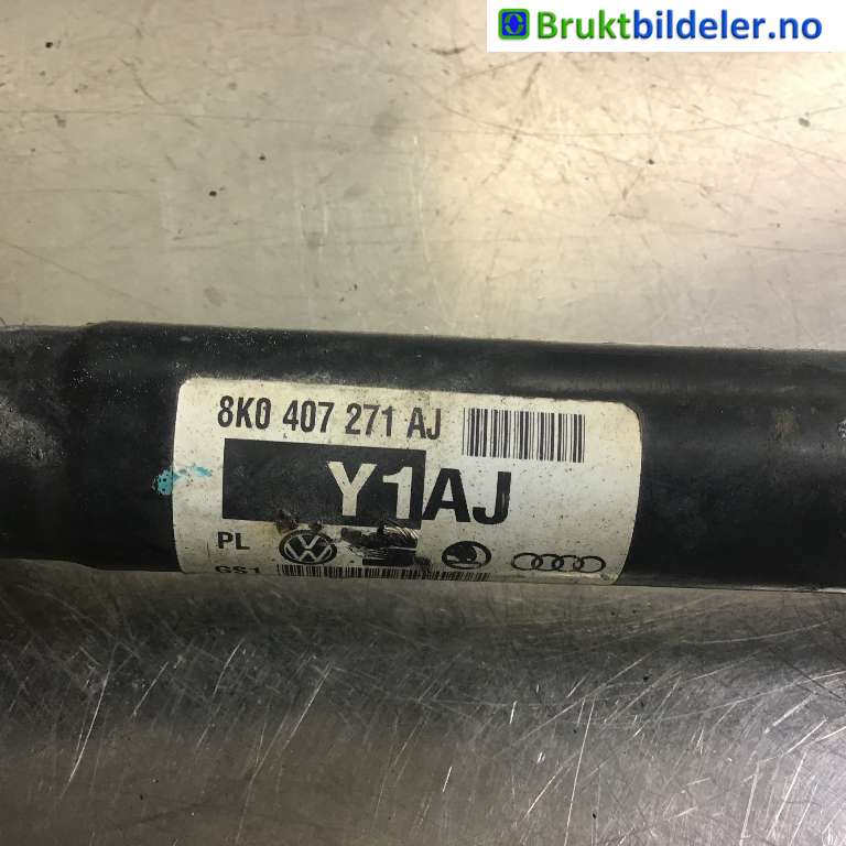 Drivaksel venstre foran til Audi A4 2007-2014 (Type IV) (B8) (B8) (AUDI|8K0 407 271 AJ|)