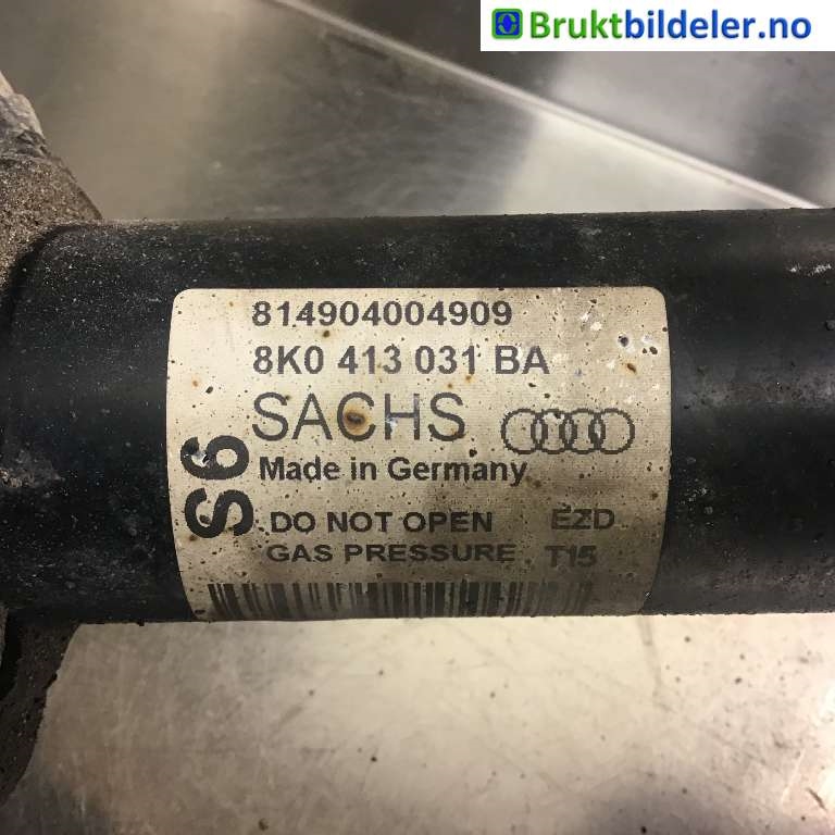 Fjærbein høyre foran til Audi A4 2007-2014 (Type IV) (B8) (B8) (AUDI|8K0 413 031 BA|814904004909|)