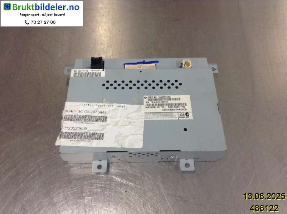 Instrument kjørecomputer til Fiat Freemont 2011-2015 (FIAT|05064993AH|TZ1AA1722R0722|)