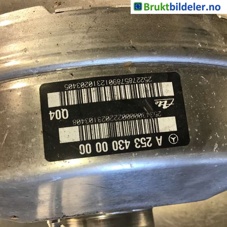 Bremsekraft-forsterker til Mercedes EQC 2019-->>  (MERCEDES|A 253 430 08 00||A 253 430 00 00)
